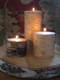 Birch Pillar Candles