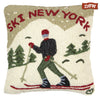 Ski New York Pillow
