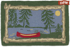 Classic Lakeside Scene Rug