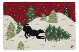 Bringing Home the Tree Rug