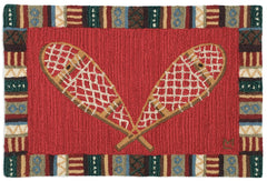 Crossed Snowshoes Rug