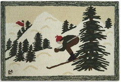 Downhill Skier Rug