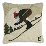 Downhill Skier Pillow