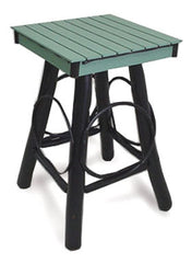 Rustic Blue Mountain Slatted End Table