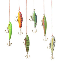 Fish Lure Ornament Set