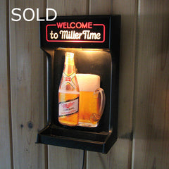 Miller Time Beer Sign