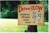Children Cross Near Here Sign