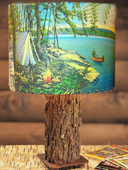 Canoe Campsite Lampshade