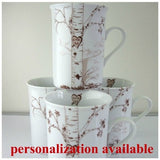 Porcelain Birch Mug Set