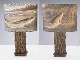 Pike & Net Lamp Shade