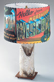Wisconsin Postcard Lamp Shade