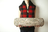 Velvet Log Bolster Pillow