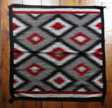 Vintage Red Diamond Navajo Rug
