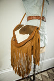 Deerskin Bag with Cow Hide
